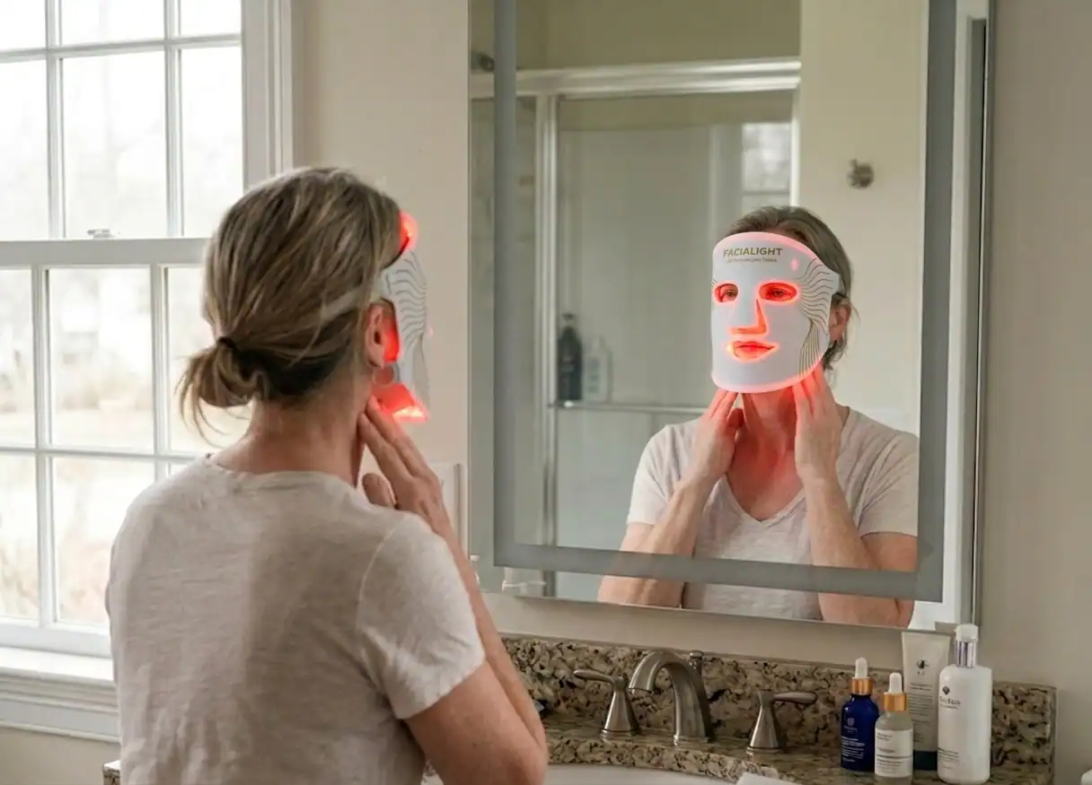 Facialight LED-maszk az otthoni bőrápolási rutinban